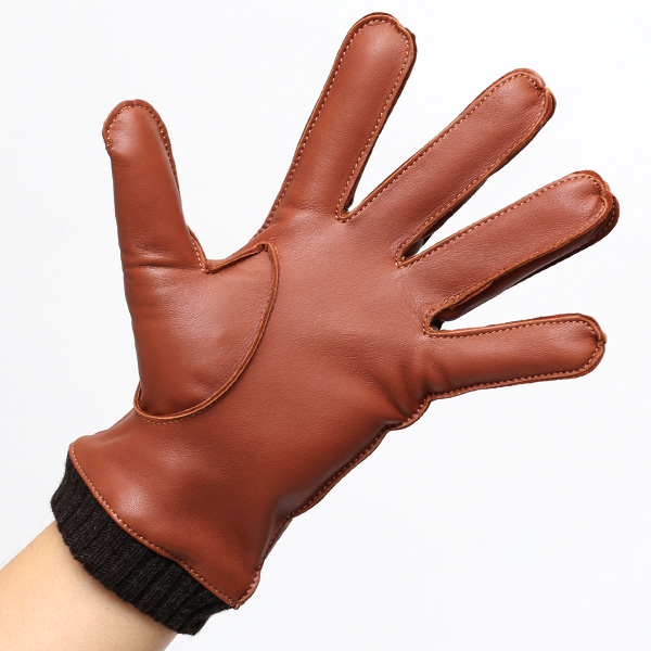  手袋 メンズ 本革 レザー カシミヤ混裏地 ブランド スマホ対応 キャメル ブラウン 茶 茶色 男性 男 プレゼント クリスマス ギフト 贈り物 おしゃれ 高級 大人 タッチパネル スマートフォン対応 操作 可能 KURODA(クロダ)