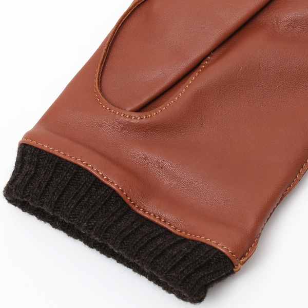  手袋 メンズ 本革 レザー カシミヤ混裏地 ブランド スマホ対応 キャメル ブラウン 茶 茶色 男性 男 プレゼント クリスマス ギフト 贈り物 おしゃれ 高級 大人 タッチパネル スマートフォン対応 操作 可能 KURODA(クロダ)