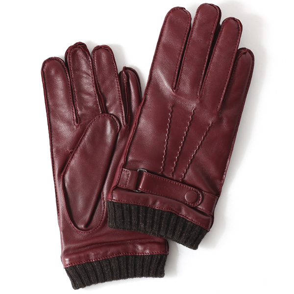 KURODA(クロダ) 羊革 メンズ 手袋 ワイン