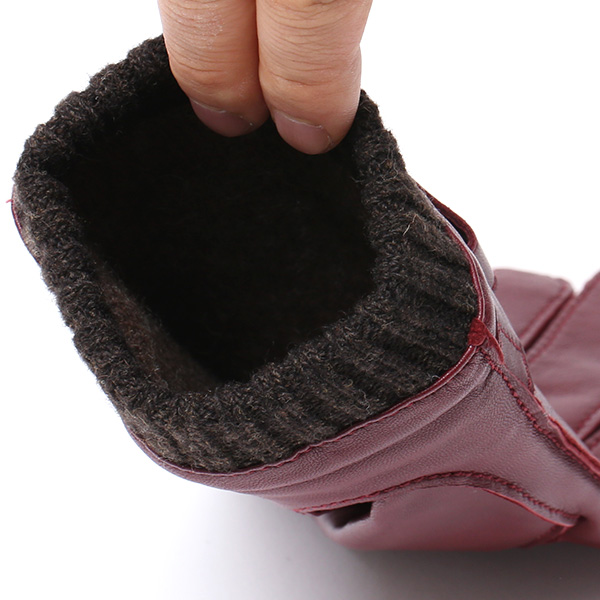  手袋 メンズ 本革 レザー カシミヤ混裏地 ブランド スマホ対応 ワイン レッド ワイン 赤色 男性 男 プレゼント クリスマス ギフト 贈り物 おしゃれ 高級 大人 タッチパネル スマートフォン対応 操作 可能 KURODA(クロダ)