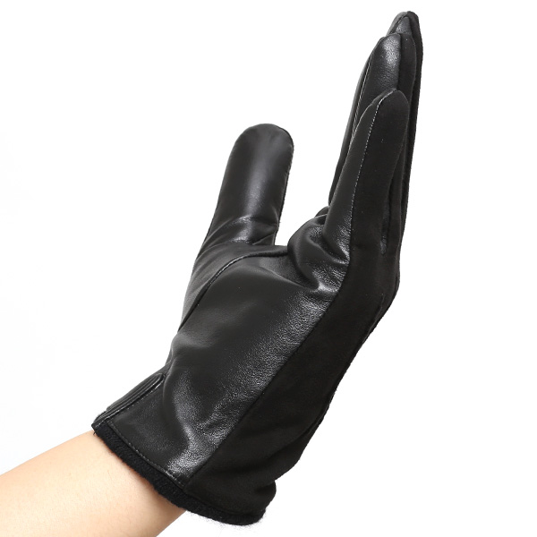  【スマホ対応】 KURODA(クロダ) 革手袋 メンズ 本革 カシミヤ混裏地 ブラック 黒 黒色 ビジネス フォーマル カジュアル 高級 ブランド 大人 オシャレ カシミア混 ヤギ革 プレゼント クリスマス ギフト