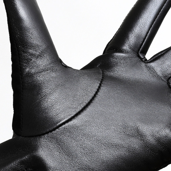  【スマホ対応】 KURODA(クロダ) 革手袋 メンズ 本革 カシミヤ混裏地 ブラック 黒 黒色 ビジネス フォーマル カジュアル 高級 ブランド 大人 オシャレ カシミア混 ヤギ革 プレゼント クリスマス ギフト