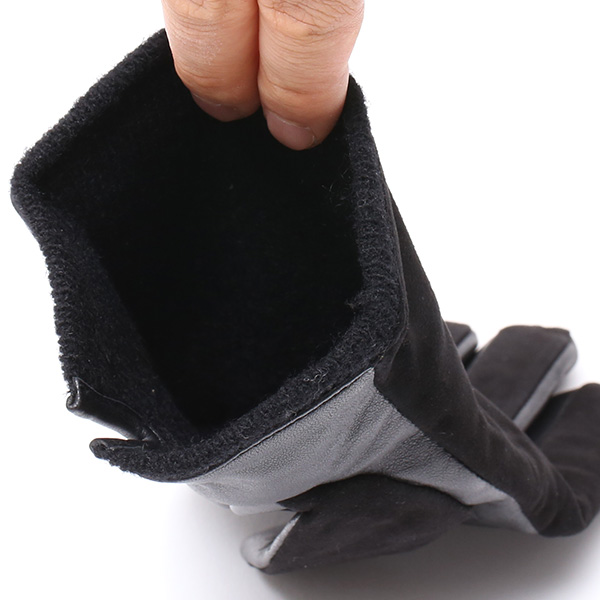  【スマホ対応】 KURODA(クロダ) 革手袋 メンズ 本革 カシミヤ混裏地 ブラック 黒 黒色 ビジネス フォーマル カジュアル 高級 ブランド 大人 オシャレ カシミア混 ヤギ革 プレゼント クリスマス ギフト