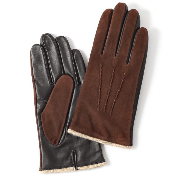KURODA(クロダ) 羊革 メンズ 手袋 ブラウン