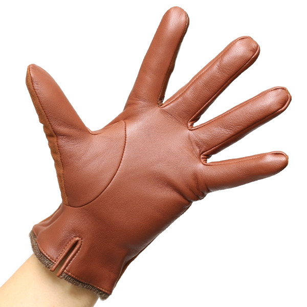  【スマホ対応】 KURODA(クロダ) 革手袋 メンズ 本革 カシミヤ混裏地 キャメル ブラウン 茶 茶色 ビジネス フォーマル カジュアル 高級 ブランド 大人 オシャレ カシミア混 ヤギ革 プレゼント クリスマス ギフト