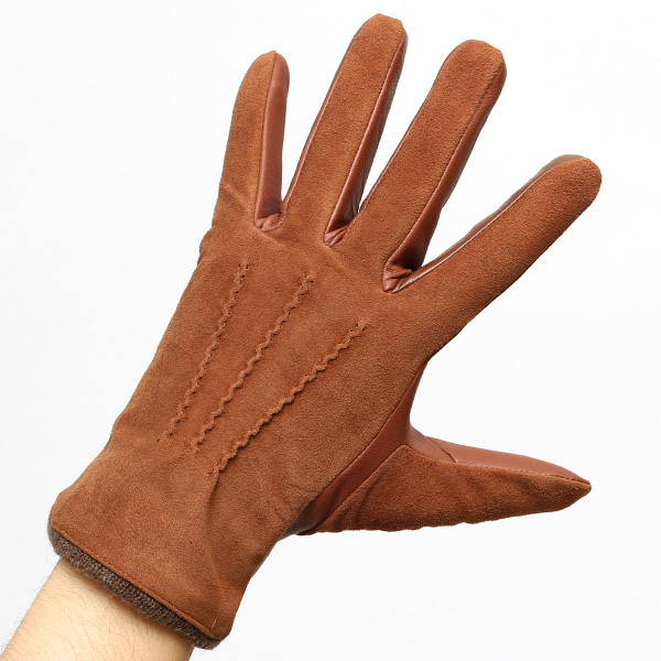  【スマホ対応】 KURODA(クロダ) 革手袋 メンズ 本革 カシミヤ混裏地 キャメル ブラウン 茶 茶色 ビジネス フォーマル カジュアル 高級 ブランド 大人 オシャレ カシミア混 ヤギ革 プレゼント クリスマス ギフト