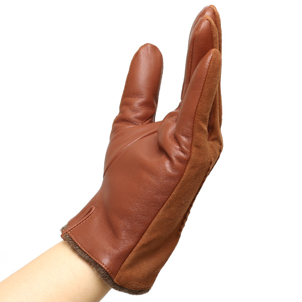  【スマホ対応】 KURODA(クロダ) 革手袋 メンズ 本革 カシミヤ混裏地 キャメル ブラウン 茶 茶色 ビジネス フォーマル カジュアル 高級 ブランド 大人 オシャレ カシミア混 ヤギ革 プレゼント クリスマス ギフト