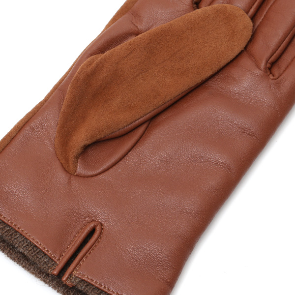  【スマホ対応】 KURODA(クロダ) 革手袋 メンズ 本革 カシミヤ混裏地 キャメル ブラウン 茶 茶色 ビジネス フォーマル カジュアル 高級 ブランド 大人 オシャレ カシミア混 ヤギ革 プレゼント クリスマス ギフト