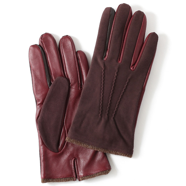 KURODA(クロダ) 羊革 メンズ 手袋 ワイン