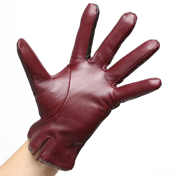  【スマホ対応】 KURODA(クロダ) 革手袋 メンズ 本革 カシミヤ混裏地 ワイン レッド ワイン 赤色 ビジネス フォーマル カジュアル 高級 ブランド 大人 オシャレ カシミア混 ヤギ革 プレゼント クリスマス ギフト