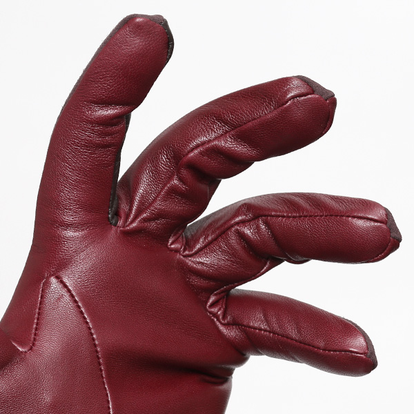  【スマホ対応】 KURODA(クロダ) 革手袋 メンズ 本革 カシミヤ混裏地 ワイン レッド ワイン 赤色 ビジネス フォーマル カジュアル 高級 ブランド 大人 オシャレ カシミア混 ヤギ革 プレゼント クリスマス ギフト