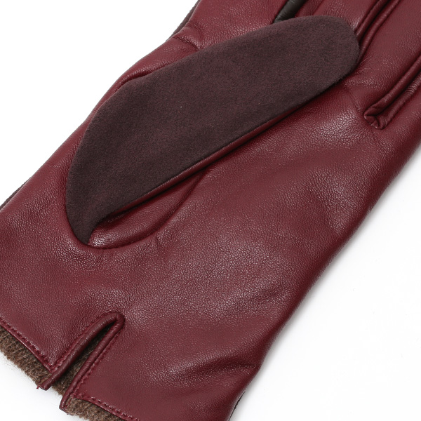  【スマホ対応】 KURODA(クロダ) 革手袋 メンズ 本革 カシミヤ混裏地 ワイン レッド ワイン 赤色 ビジネス フォーマル カジュアル 高級 ブランド 大人 オシャレ カシミア混 ヤギ革 プレゼント クリスマス ギフト