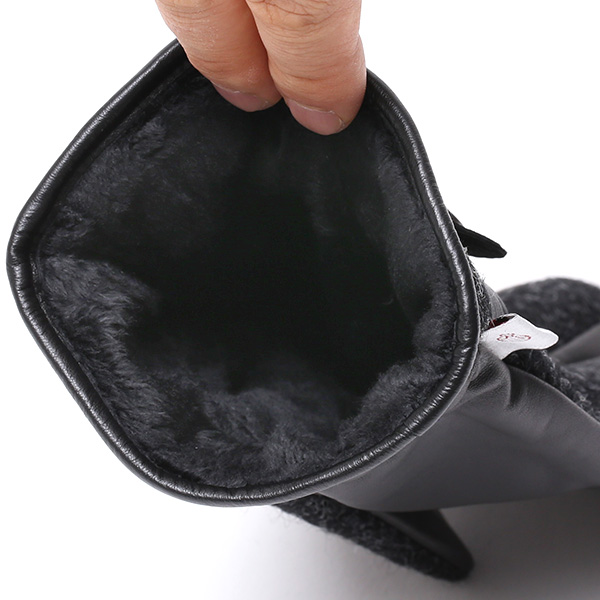  ハリスツイード(Harris Tweed) 日本製 手袋 メンズ 本革 レザー スマートフォン対応 スマホ グレー グレイ 灰色 ウール 手袋 グローブ タッチパネル 操作可能 プレゼント クリスマス ギフト ブランド化粧箱付き KURODA(クロダ)