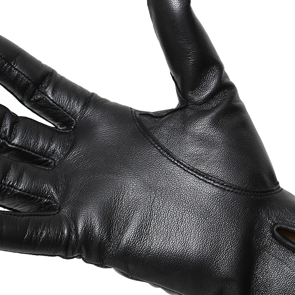  KURODA(クロダ) 手袋 レディース ブランド 本革 レザー 日本製 カシミヤ混裏地 ブラック 黒 黒色 暖かい シンプル かわいい 大人 女性 プレゼント クリスマス 誕生日 ギフト 羊革 ラムスキン 皮 てぶくろ