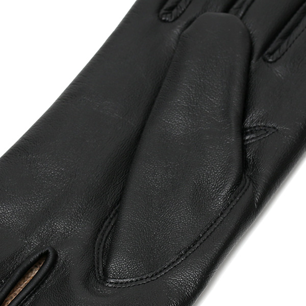  KURODA(クロダ) 手袋 レディース ブランド 本革 レザー 日本製 カシミヤ混裏地 ブラック 黒 黒色 暖かい シンプル かわいい 大人 女性 プレゼント クリスマス 誕生日 ギフト 羊革 ラムスキン 皮 てぶくろ