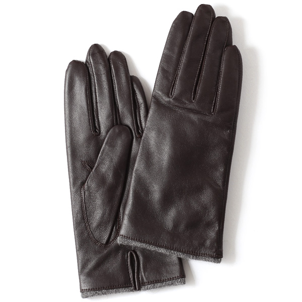 KURODA(クロダ) 羊革 レディース 手袋 ダークブラウン