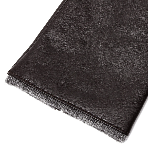  KURODA(クロダ) 手袋 レディース ブランド 本革 レザー 日本製 カシミヤ混裏地 ダークブラウン ブラウン 茶 茶色 暖かい シンプル かわいい 大人 女性 プレゼント クリスマス 誕生日 ギフト 羊革 ラムスキン 皮 てぶくろ