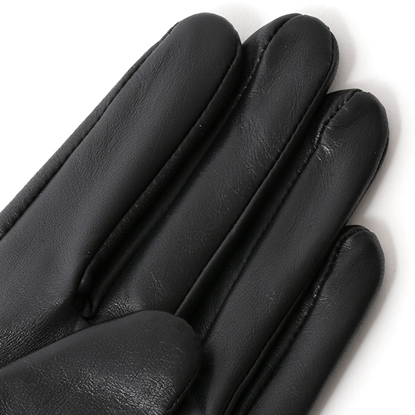  【ブランド化粧箱付き】 KURODA(クロダ) ファー付き 革手袋 ブランド レザー 本革 レディース スマホ対応 ブラック 黒 黒色 暖かい かわいい 高級 おしゃれ 大人 女性 プレゼント クリスマス 誕生日 ギフト 羊革 ラムスキン 皮 てぶくろ