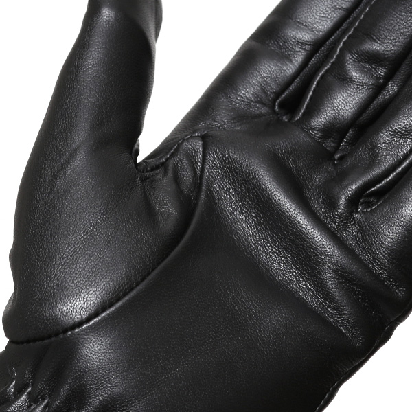  KURODA(クロダ) レディース 本革 レザー 手袋 スマホ対応 ラビットファー ブラック 黒 黒色 暖かい シンプル 無地 かわいい 高級 おしゃれ 大人 女性 プレゼント クリスマス 誕生日 ギフト 羊革 ラムスキン 皮 てぶくろ