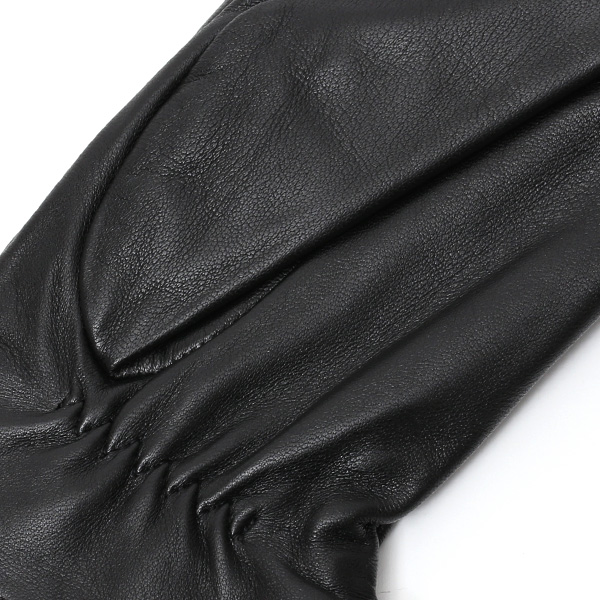  KURODA(クロダ) レディース 本革 レザー 手袋 スマホ対応 ラビットファー ブラック 黒 黒色 暖かい シンプル 無地 かわいい 高級 おしゃれ 大人 女性 プレゼント クリスマス 誕生日 ギフト 羊革 ラムスキン 皮 てぶくろ