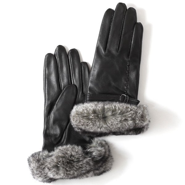 KURODA(クロダ) 羊革 レディース 手袋 ブラック