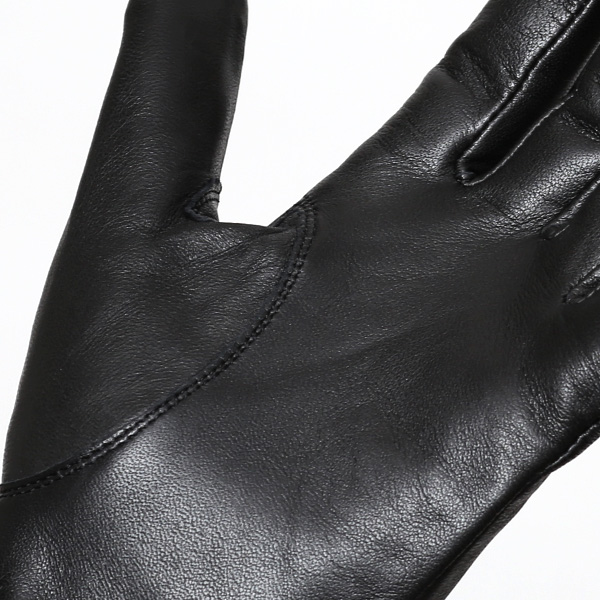  KURODA(クロダ) ラビットファー付き 本革手袋 レディース ブラック 黒 黒色 レザー 手袋 革手袋 結婚式 ドレス フォーマル おしゃれ 高級 大人 パーティー 皮 てぶくろ