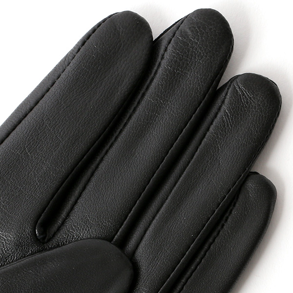  KURODA(クロダ) ラビットファー付き 本革手袋 レディース ブラック 黒 黒色 レザー 手袋 革手袋 結婚式 ドレス フォーマル おしゃれ 高級 大人 パーティー 皮 てぶくろ