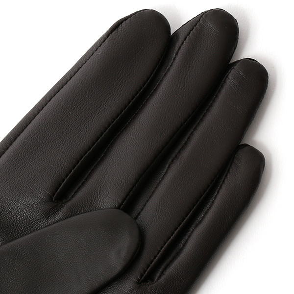  KURODA(クロダ) ラビットファー付き 本革手袋 レディース ダークブラウン ブラウン 茶 茶色 レザー 手袋 革手袋 結婚式 ドレス フォーマル おしゃれ 高級 大人 パーティー 皮 てぶくろ