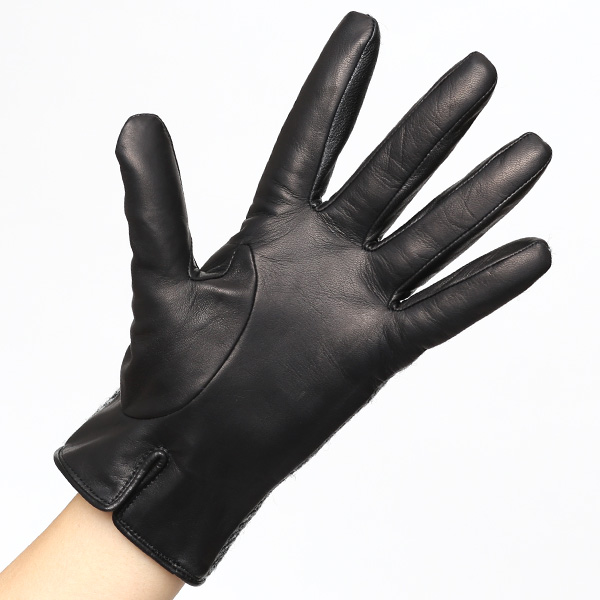  AVOCA(アヴォカ) 創業1723年アイルランドの老舗メーカー ラムスキン(生後1年以内の仔羊)×カシミヤ混裏地 ブラック 黒 黒色 日本製 革 手袋レディース 女性 プレゼント クリスマス 誕生日KURODA(クロダ)