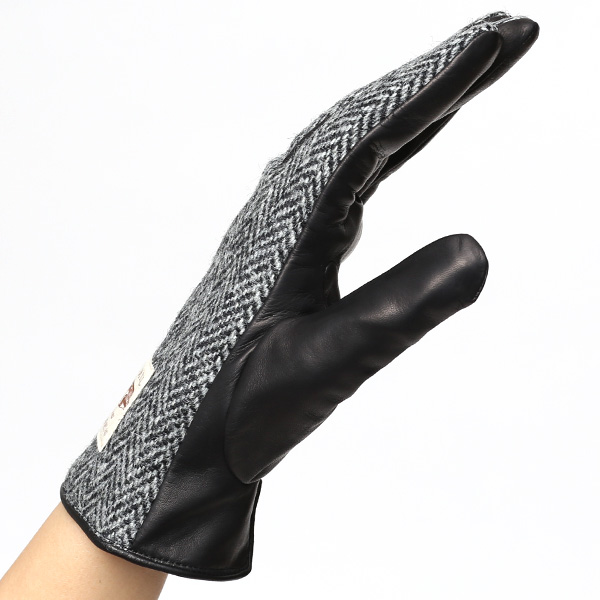  AVOCA(アヴォカ) 創業1723年アイルランドの老舗メーカー ラムスキン(生後1年以内の仔羊)×カシミヤ混裏地 ブラック 黒 黒色 日本製 革 手袋レディース 女性 プレゼント クリスマス 誕生日KURODA(クロダ)