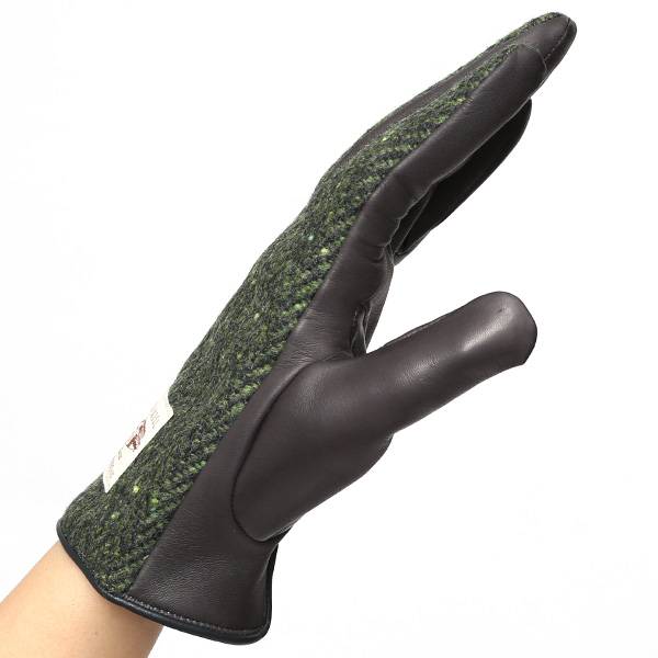 AVOCA(アヴォカ) 創業1723年アイルランドの老舗メーカー ラムスキン(生後1年以内の仔羊)×カシミヤ混裏地 グリーン 緑色 日本製 革 手袋レディース 女性 プレゼント クリスマス 誕生日KURODA(クロダ)