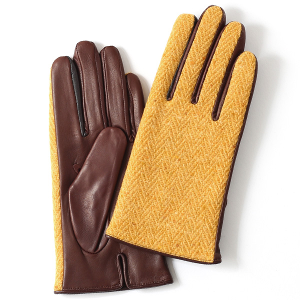 KURODA(クロダ) 羊革 レディース 手袋 イエロー