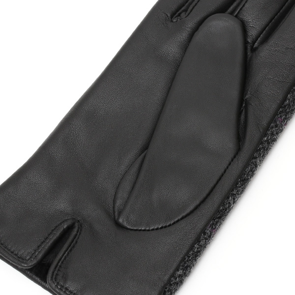  MOON(ムーン) 手袋 レディース ブランド 本革 スマホ対応  グレー グレイ 灰色 スマホ操作可能 暖かい かわいい 高級 おしゃれ 大人 女性 プレゼント クリスマス 誕生日 皮 てぶくろ KURODA(クロダ)