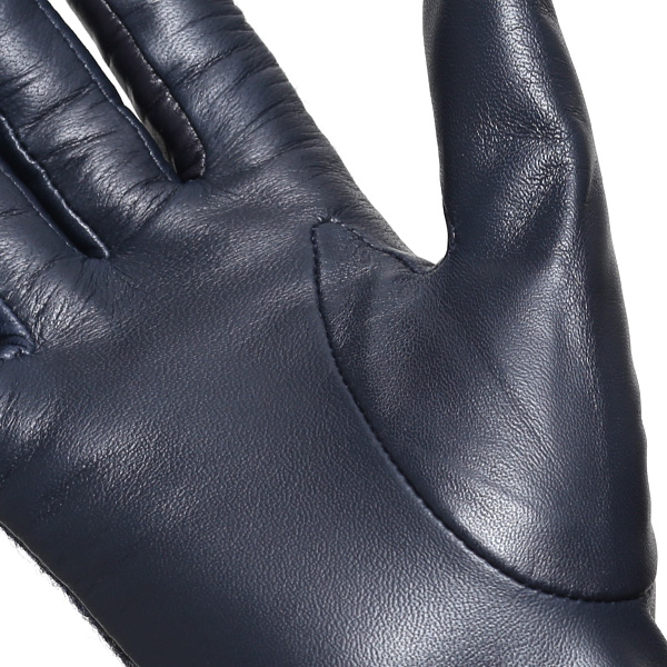  MOON(ムーン) 手袋 レディース ブランド 本革 スマホ対応  ブルー ネイビー 青色 スマホ操作可能 暖かい かわいい 高級 おしゃれ 大人 女性 プレゼント クリスマス 誕生日 皮 てぶくろ KURODA(クロダ)