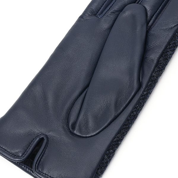  MOON(ムーン) 手袋 レディース ブランド 本革 スマホ対応  ブルー ネイビー 青色 スマホ操作可能 暖かい かわいい 高級 おしゃれ 大人 女性 プレゼント クリスマス 誕生日 皮 てぶくろ KURODA(クロダ)