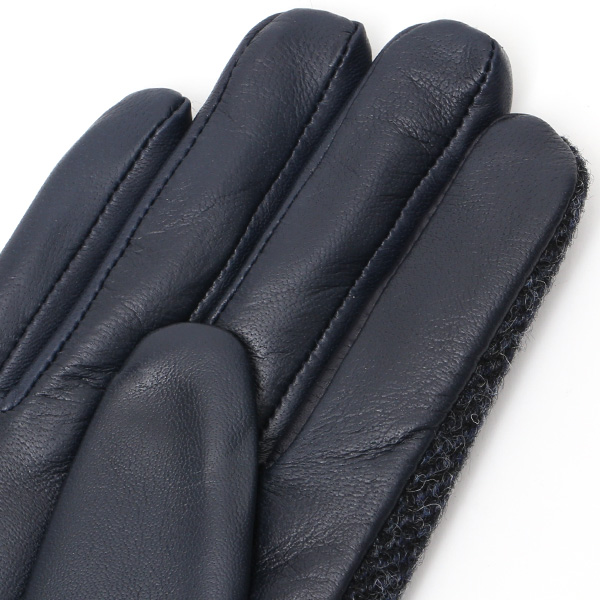  MOON(ムーン) 手袋 レディース ブランド 本革 スマホ対応  ブルー ネイビー 青色 スマホ操作可能 暖かい かわいい 高級 おしゃれ 大人 女性 プレゼント クリスマス 誕生日 皮 てぶくろ KURODA(クロダ)
