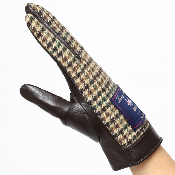  MOON(ムーン) 手袋 レディース ブランド 本革 スマホ対応  ベージュ 肌色 スマホ操作可能 暖かい かわいい 高級 おしゃれ 大人 女性 プレゼント クリスマス 誕生日 皮 てぶくろ KURODA(クロダ)