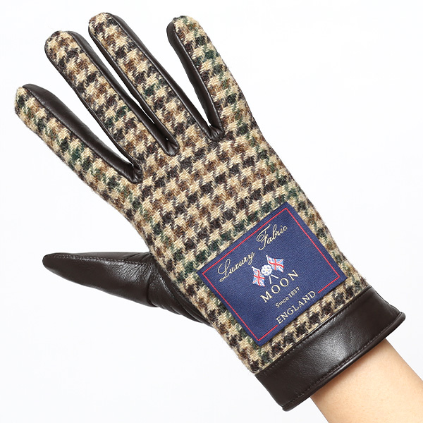  MOON(ムーン) 手袋 レディース ブランド 本革 スマホ対応  ベージュ 肌色 スマホ操作可能 暖かい かわいい 高級 おしゃれ 大人 女性 プレゼント クリスマス 誕生日 皮 てぶくろ KURODA(クロダ)