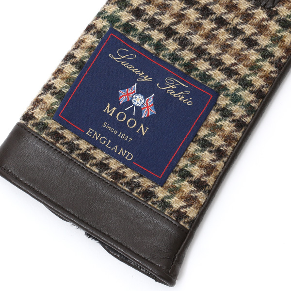  MOON(ムーン) 手袋 レディース ブランド 本革 スマホ対応  ベージュ 肌色 スマホ操作可能 暖かい かわいい 高級 おしゃれ 大人 女性 プレゼント クリスマス 誕生日 皮 てぶくろ KURODA(クロダ)