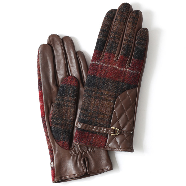 KURODA(クロダ) 羊革 レディース 手袋 ブラウン