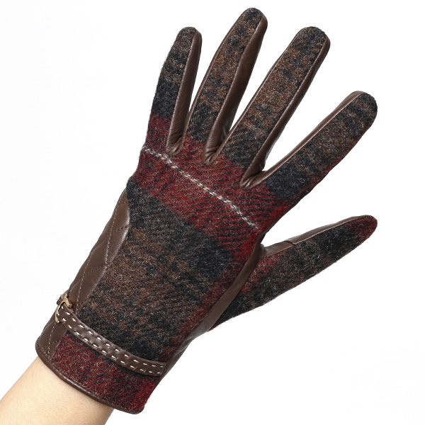  【ブランド化粧箱付き】 KURODA(クロダ)×MOON(ムーン) 手袋 レディース ブランド ブラウン 茶 茶色 暖かい かわいい おしゃれ 高級 大人 女性 プレゼント クリスマス 誕生日 ギフト 