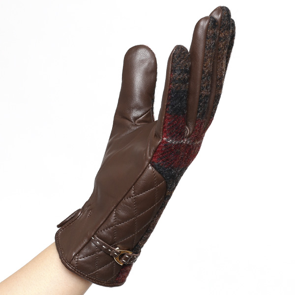  【ブランド化粧箱付き】 KURODA(クロダ)×MOON(ムーン) 手袋 レディース ブランド ブラウン 茶 茶色 暖かい かわいい おしゃれ 高級 大人 女性 プレゼント クリスマス 誕生日 ギフト 