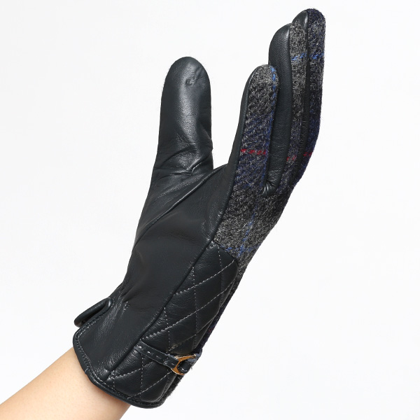 【ブランド化粧箱付き】 KURODA(クロダ)×MOON(ムーン) 手袋 レディース ブランド グレー グレイ 灰色 暖かい かわいい おしゃれ 高級 大人 女性 プレゼント クリスマス 誕生日 ギフト