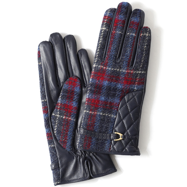 KURODA(クロダ) 羊革 レディース 手袋 ネイビー