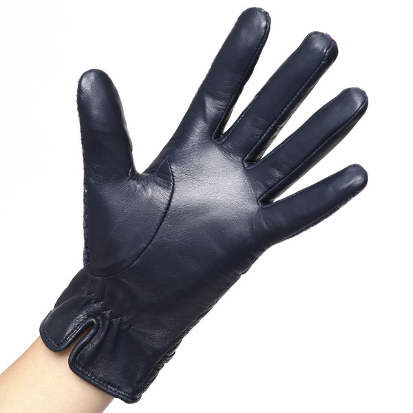  【ブランド化粧箱付き】 KURODA(クロダ)×MOON(ムーン) 手袋 レディース ブランド ブルー ネイビー 青色 暖かい かわいい おしゃれ 高級 大人 女性 プレゼント クリスマス 誕生日 ギフト 