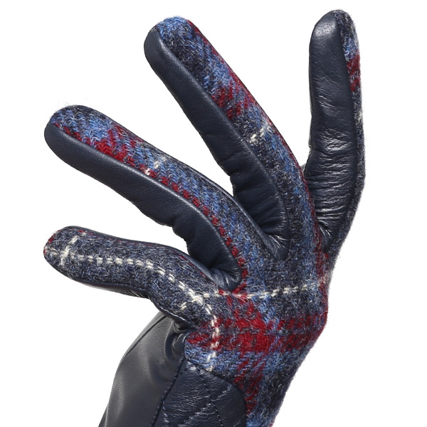  【ブランド化粧箱付き】 KURODA(クロダ)×MOON(ムーン) 手袋 レディース ブランド ブルー ネイビー 青色 暖かい かわいい おしゃれ 高級 大人 女性 プレゼント クリスマス 誕生日 ギフト 