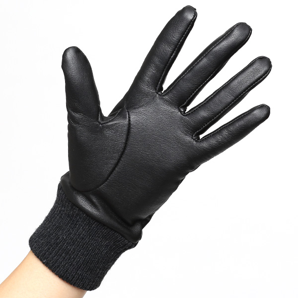  KURODA(クロダ) 手袋 レディース ブランド スマホ対応 本革 レザー ブラック 黒 黒色 暖かい スマホ操作可能 シンプル かわいい 高級 おしゃれ 大人 女性 プレゼント クリスマス 誕生日 ギフト 皮 てぶくろ