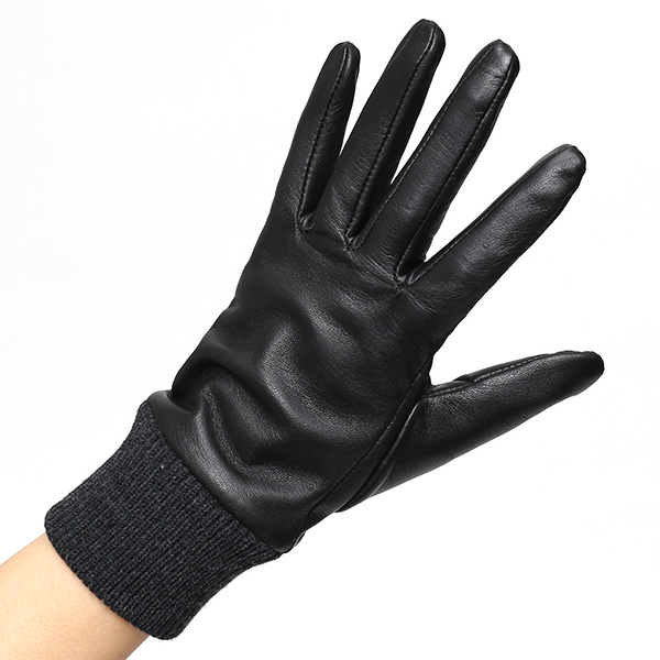  KURODA(クロダ) 手袋 レディース ブランド スマホ対応 本革 レザー ブラック 黒 黒色 暖かい スマホ操作可能 シンプル かわいい 高級 おしゃれ 大人 女性 プレゼント クリスマス 誕生日 ギフト 皮 てぶくろ