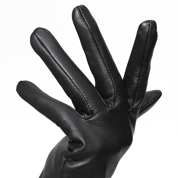  KURODA(クロダ) 手袋 レディース ブランド スマホ対応 本革 レザー ブラック 黒 黒色 暖かい スマホ操作可能 シンプル かわいい 高級 おしゃれ 大人 女性 プレゼント クリスマス 誕生日 ギフト 皮 てぶくろ