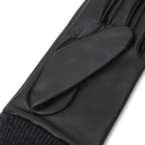  KURODA(クロダ) 手袋 レディース ブランド スマホ対応 本革 レザー ブラック 黒 黒色 暖かい スマホ操作可能 シンプル かわいい 高級 おしゃれ 大人 女性 プレゼント クリスマス 誕生日 ギフト 皮 てぶくろ